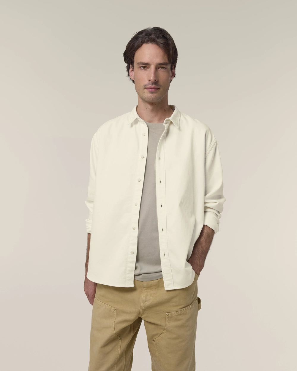 Chemise Worker unisexe relaxed à personnaliser